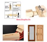  Bộ 2 mũi phay làm chỉ cửa (kiểu 2) - Colet 12.7mm 