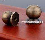  Núm giả cổ tròn màu đồng sẫm đường kính 16mm 