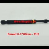  Đầu bắn vít 4 cạnh Dewalt 6.0*88mm-PH2 