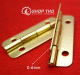  Bản lề chữ nhật 37x17mm màu vàng bo góc 