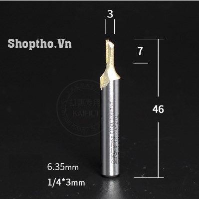  Mũi phay đánh rãnh Arden 0114A 1/4x3mm 