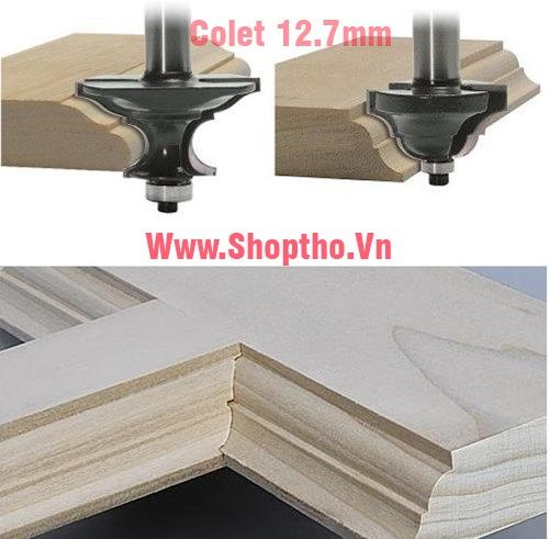 Bộ 2 mũi phay làm chỉ cửa - Colet 12.7mm 