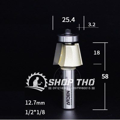  Mũi phay vát cạnh Arden 1409 1/2x1/8 