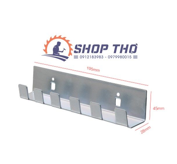  Giá treo gờ răng lược - dùng cho bảng pegboard 