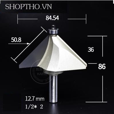  Mũi phay 45 độ Arden 0209 - 1/2*2 