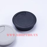  Bộ nắp luồn dây điện D60mm - Loại nhựa màu đen 