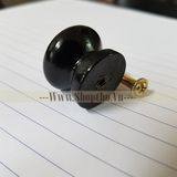  Núm gỗ màu đen sơn bóng, KT: 24*22mm 