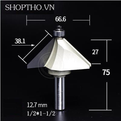  Mũi phay 45 độ Arden 0209 - 1/2*1-1/2 