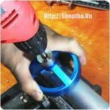  Bộ cữ khoan vuông góc và 45 độ nhôm ANODE màu xanh 