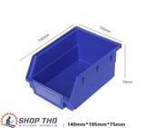  Hộp nhựa đựng ốc vít cỡ 140x105x75mm màu xanh 