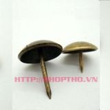  Đinh mũ màu đồng giả cổ 25*25mm 
