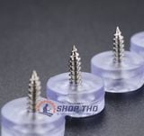  Chân đế nhựa trong chống trơn - vít inox 