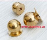  Núm giả cổ tròn màu vàng đường kính 16mm 