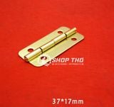  Bản lề chữ nhật 37x17mm màu vàng bo góc 