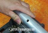  Bộ cữ khoan vuông góc và 45 độ nhôm ANODE màu xanh 