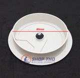  Nắp luồn dây điện D80 - màu ghi sáng 