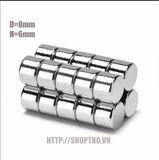  Nam châm hạt tròn D8*6mm 