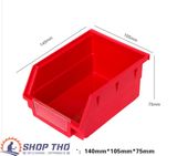  Hộp nhựa đựng ốc vít cỡ 140x105x75mm màu đỏ 
