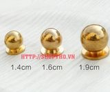  Núm giả cổ tròn màu vàng đường kính 19mm 