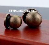  Núm giả cổ tròn màu đồng sẫm đường kính 16mm 