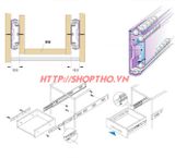  Ray bi 3 tầng 50cm loại dày - màu đen 