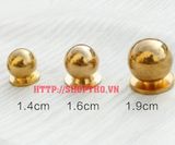  Núm giả cổ tròn màu vàng đường kính 16mm 