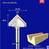  Mũi phay 3D Tideway 1/2*1-1/4 