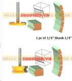  Bộ 2 mũi phay ghép cung tròn - Colet 6.35mm 