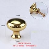  Núm kéo giả cổ cao cấp T-2641 35x17mm màu vàng bóng 