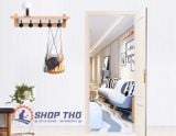  Móc treo giả cổ đôi Vintage màu đen - đế tròn 