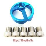  Bộ cữ khoan vuông góc và 45 độ nhôm ANODE màu xanh 