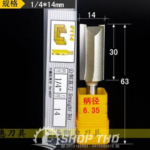  Mũi phay Arden 0114A 1/4*14mm 
