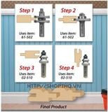  Bộ 3 mũi phay ghép sàn gỗ 