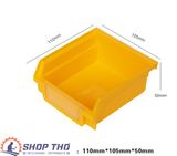  Hộp nhựa đựng ốc vít cỡ 110x105x50mm màu vàng 