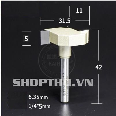  Mũi phay Arden 1612 - đánh rãnh 1/4*5mm 