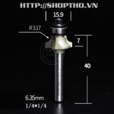  Mũi phay bo góc Arden 0602 - 1/4*3/16 (R=2.38) 