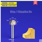  Mũi phay đánh rãnh tròn 1/4*5/8 (D=15.9mm) 