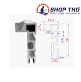 Thanh nhôm định hình chữ L chế bàn cưa bàn phay dài 100cm. 
