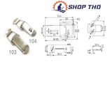  Khóa mỏ vịt, Khóa inox, Khóa Hộp , Khóa Hòm: SF104 inox 304 