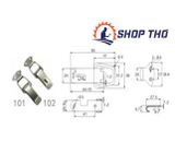  Khóa mỏ vịt, Khóa inox, Khóa Hộp , Khóa Hòm: SF101 inox 304 