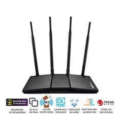 Thiết bị định tuyến wifi 6 Asus RT-AX1800HP (Xuyên tường)