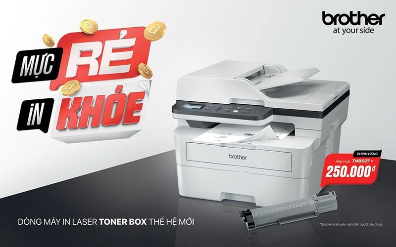 Máy in laser trắng đen đa năng Brother DCP-B7620DW Wifi