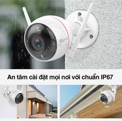 Camera Wi-Fi ngoài trời EZVIZ H3 2K (3MP) AI, có màu ban đêm