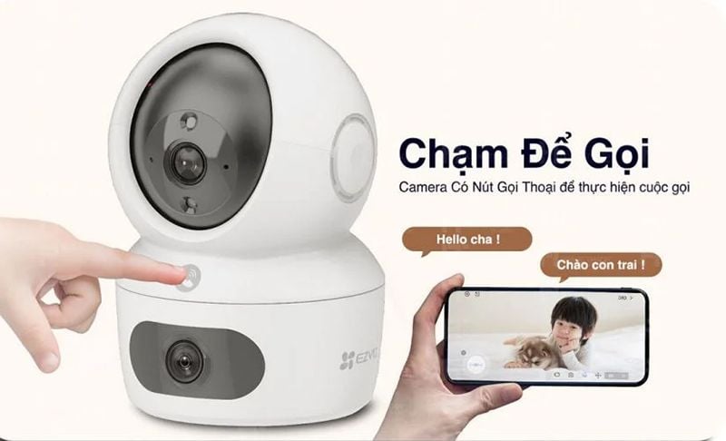 Camera WiFi ống kính kép EZVIZ H7C (4MP+4MP)