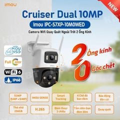Camera Wifi iMOU Cruiser Dual 10MP IPC-S7XP-10M0WED 2 mắt ngoài trời