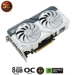 Card màn hình VGA Asus Dual GeForce RTX 4060 White OC Edition 8GB GDDR6