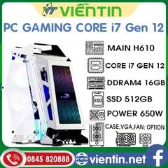 Máy tính để bàn PC Gaming VT7610 (Main H610, CPU Core i7 GEN 12, DDR4 16GB, SSD512GB, PSU 650W)