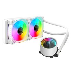 Tản Nhiệt Nước CoolMoon ICeMoon 240p ARGB – Trắng – Mặt Gương