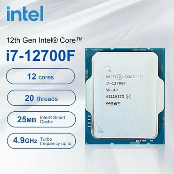 CPU Intel Core i7 12700F (3.6Ghz)