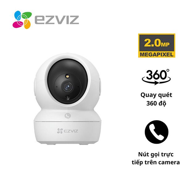 Camera Wifi Ezviz CS-H6C Pro 2MP 1080P (Gọi điện qua app, quay quét, đêm full màu)